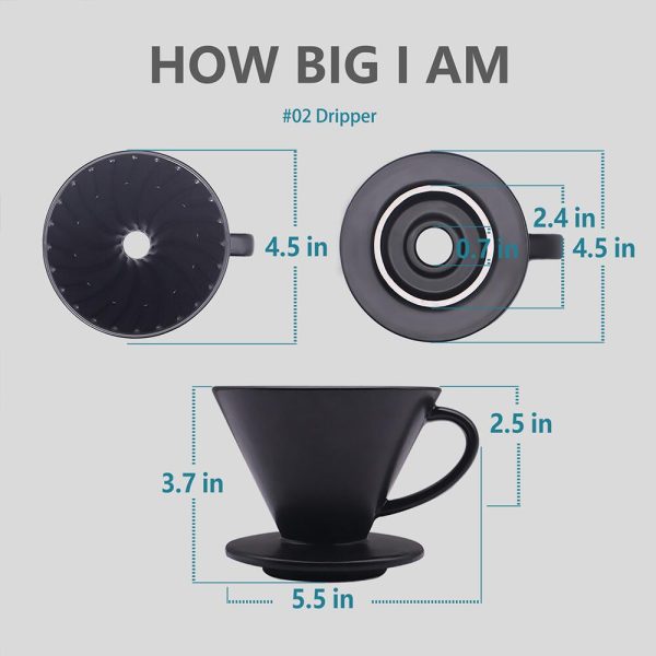 Пуровер керамічний DHPO Dripper - Зображення 6