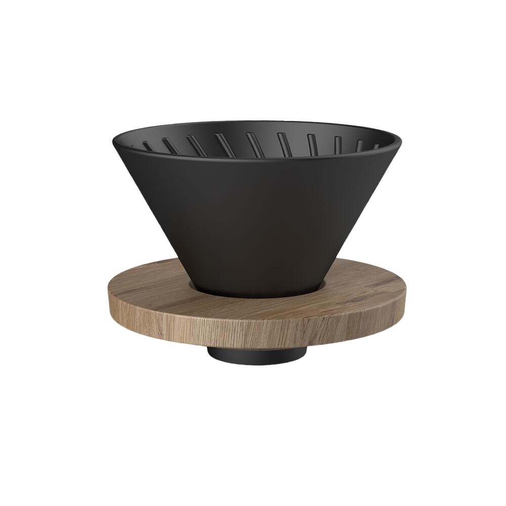 Пуровер керамічний DHPO Wooden Dripper