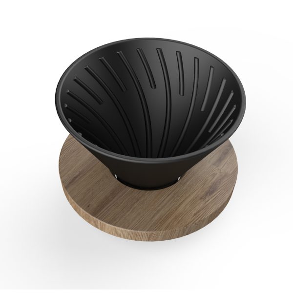 Пуровер керамічний DHPO Wooden Dripper - Зображення 3