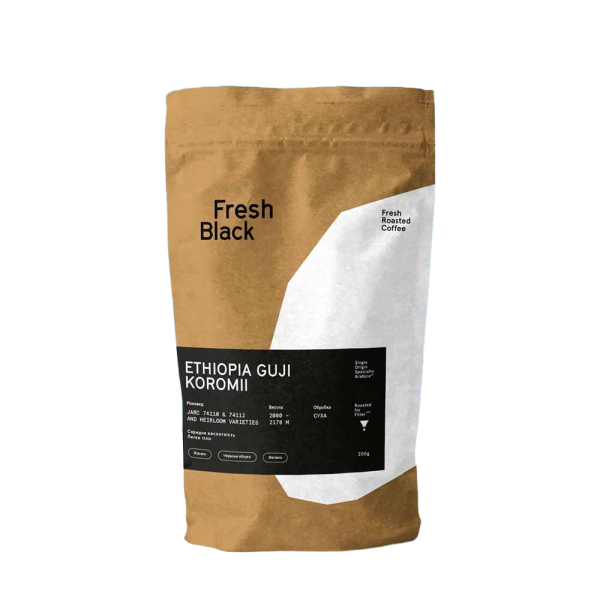 Кава в зернах Fresh Black Ефіопія Коромі