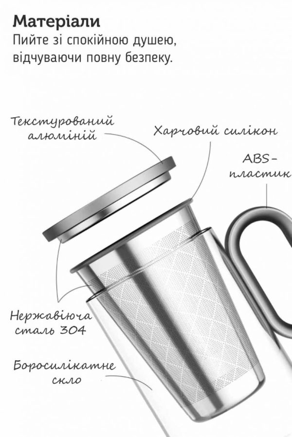 Чашка-заварник Samadoyo LV03-500, 500 мл - Зображення 13