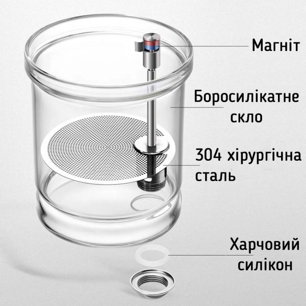 Чайник-заварник Bonston «Магнето», 500 мл - Блакитний - Зображення 7