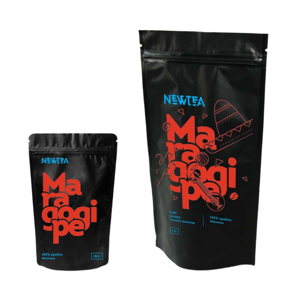Кава зернова NewTea Maragogipe 100% Арабіка Мексика - 1 кг