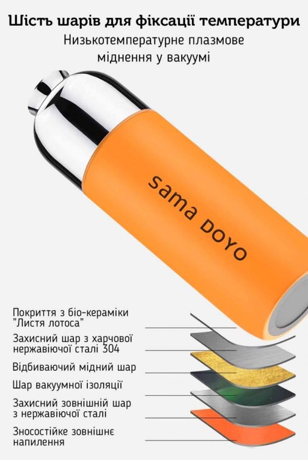 Термос Sama Doyo Магнето, 400 мл - Синій - Зображення 10