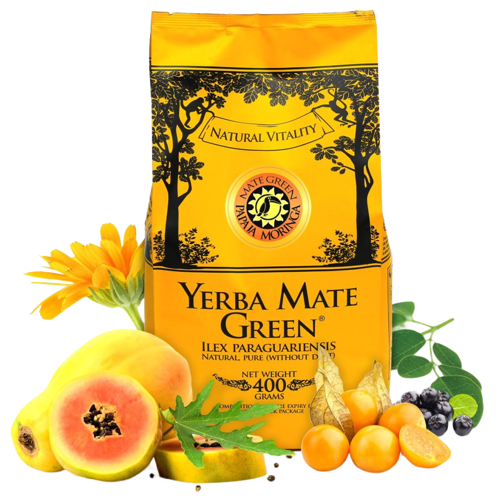 Йерба Мате Green PAPAJA MORINGA - 400 г